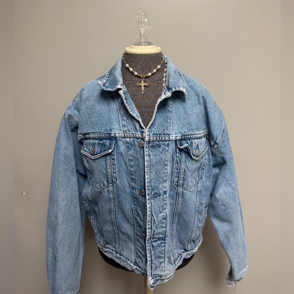 Vintage 80’s Distessed Denim Jacket